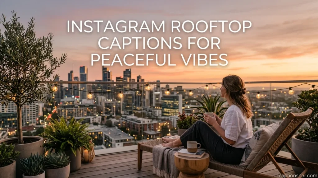 Instagram Rooftop Captions for Peaceful Vibes