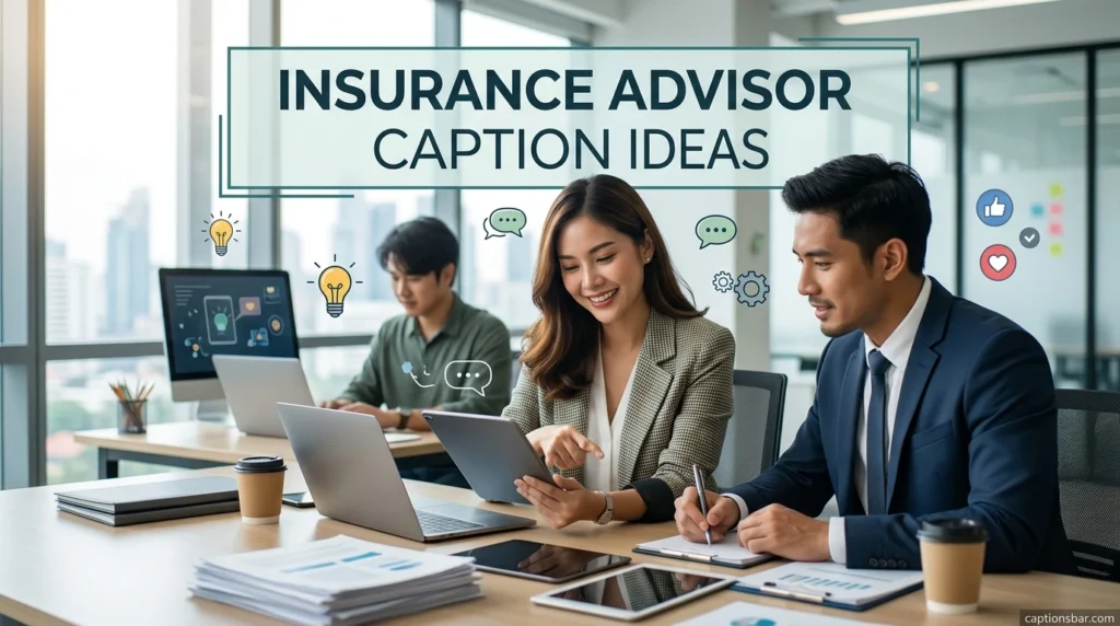 Insurance Advisor Caption Ideas
