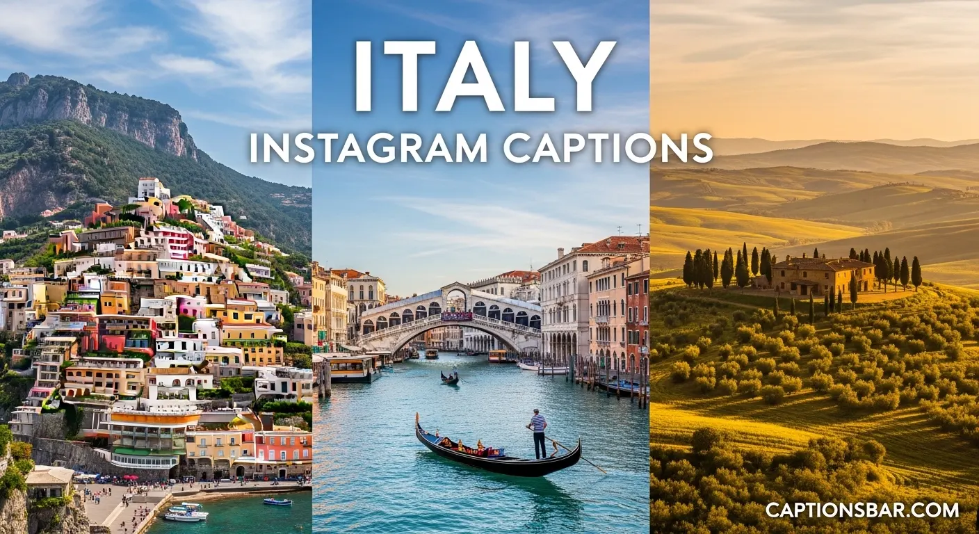 Italy Instagram Captions