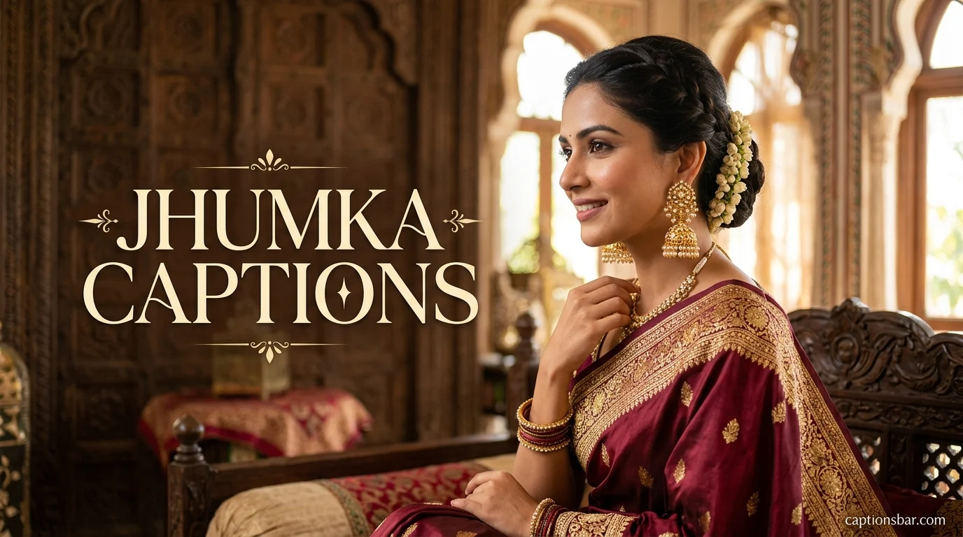 Jhumka Captions