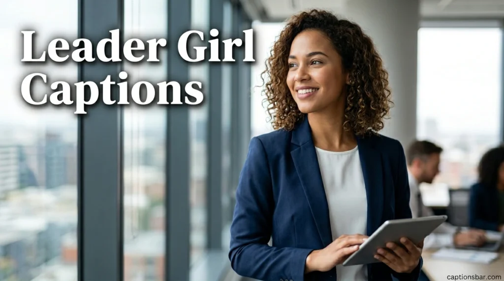 Leader Girl Captions