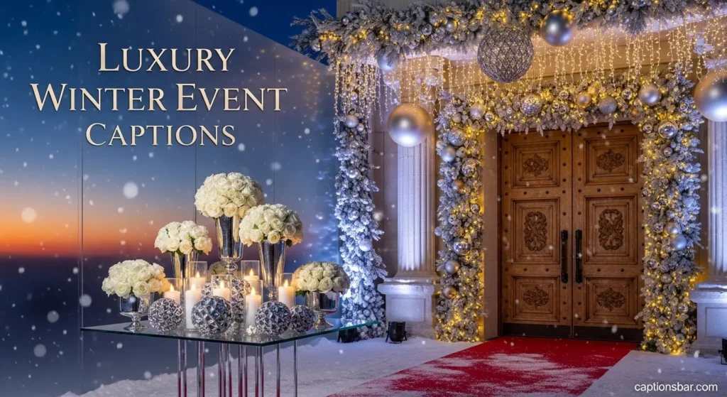 Luxury Winter Event Captions