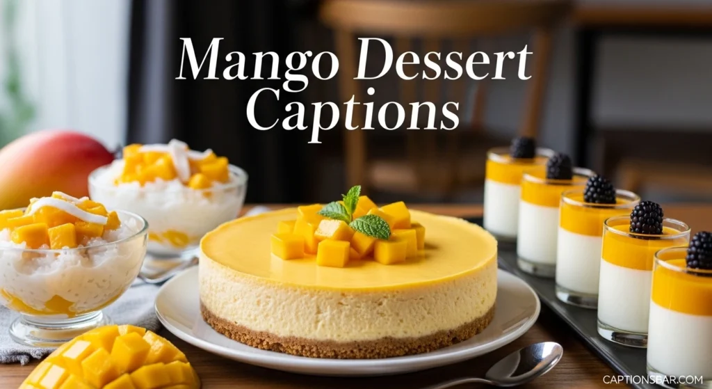 Mango Dessert Captions