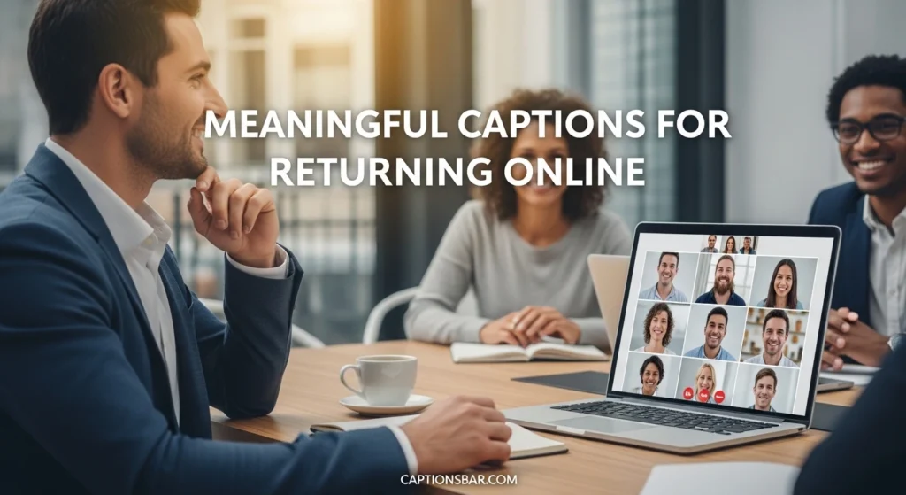Meaningful Captions for Returning Online