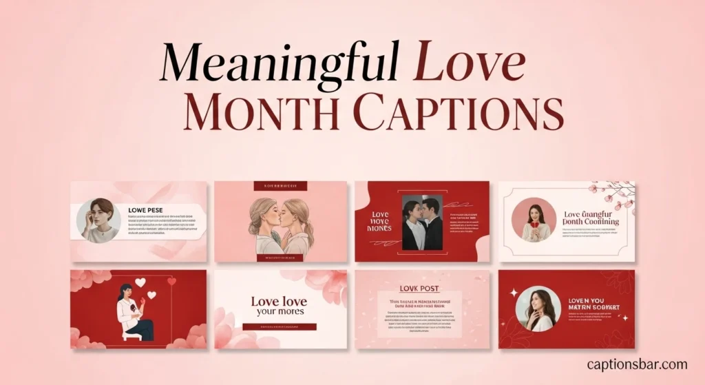 Meaningful Love Month Captions