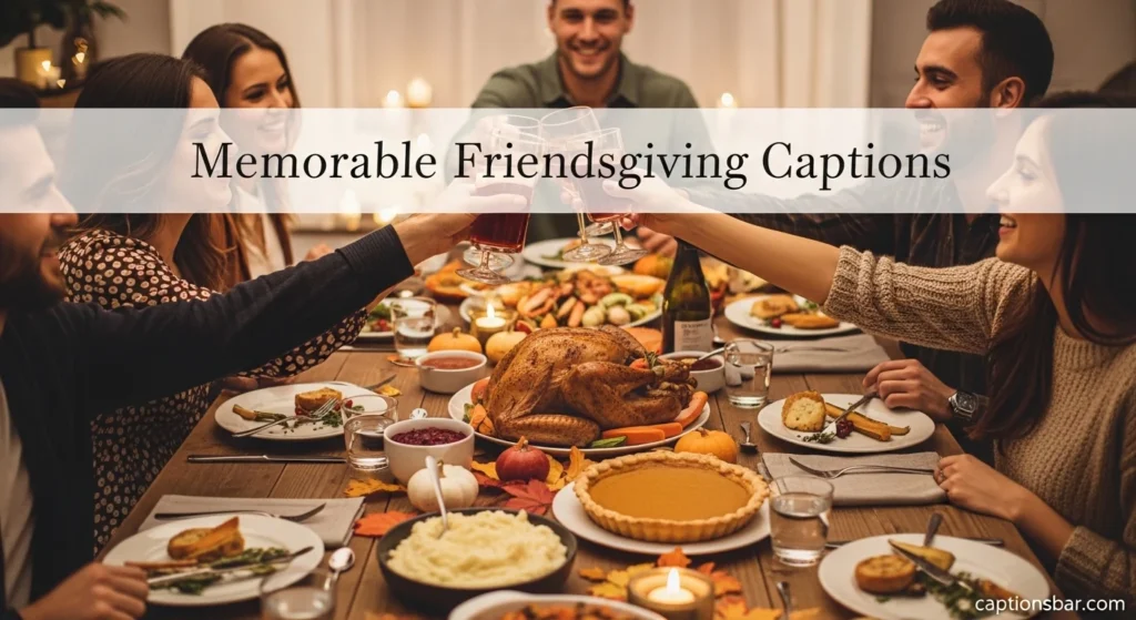 Memorable Friendsgiving Captions