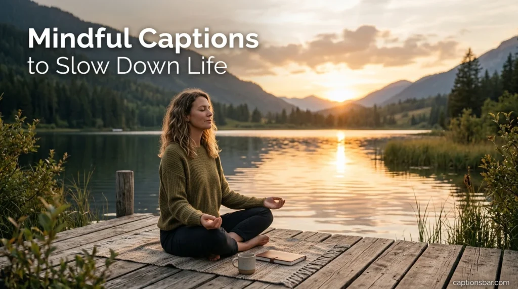 Mindful Captions to Slow Down Life