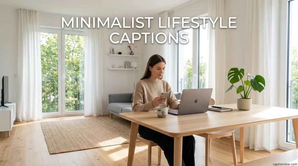 Minimalist Lifestyle Captions