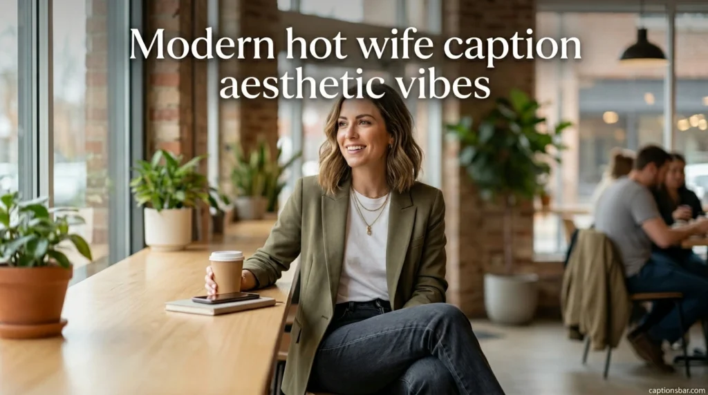 Modern hot wife caption aesthetic vibes