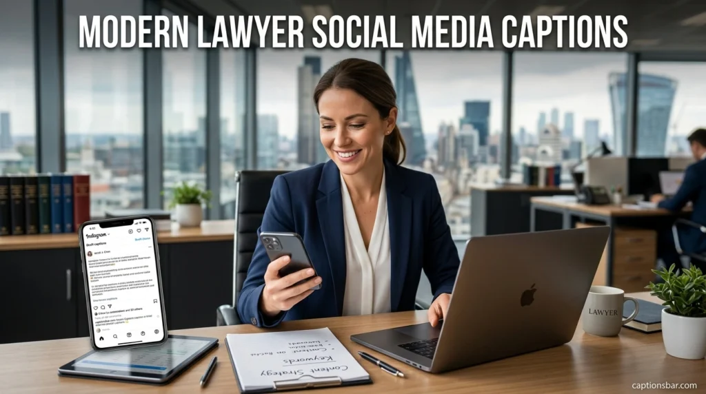 Modern Lawyer Social Media Captions