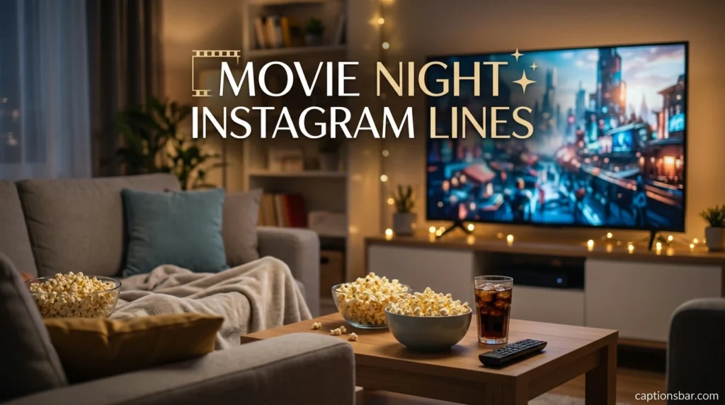 Movie Night Instagram Lines
