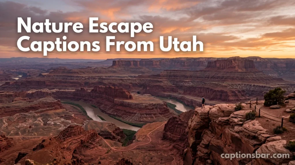 Nature Escape Captions From Utah