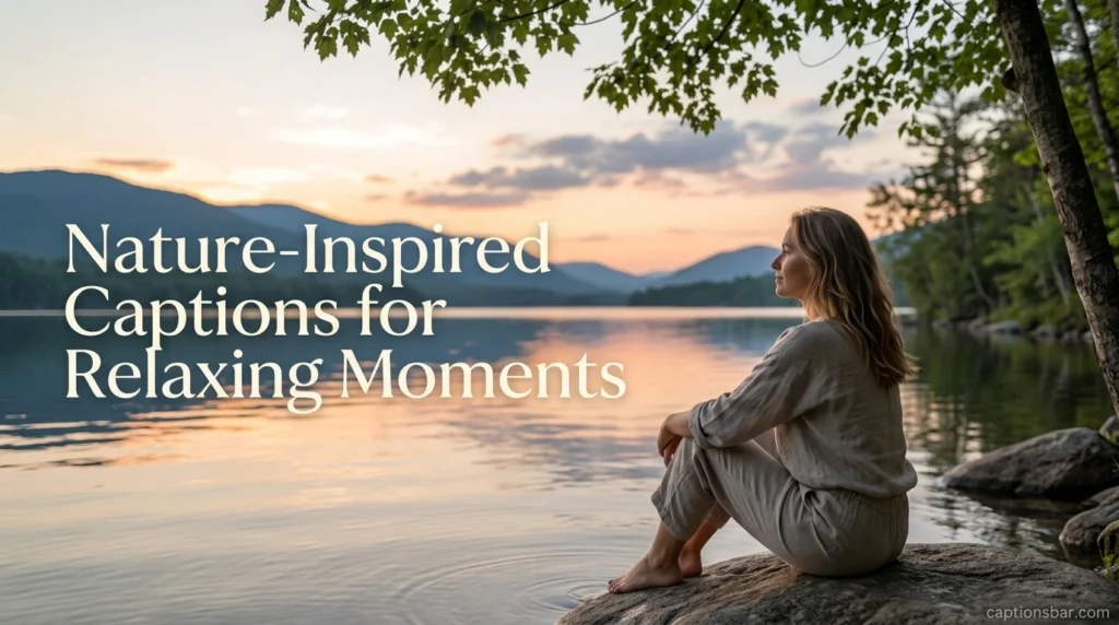 Nature-Inspired Captions for Relaxing Moments