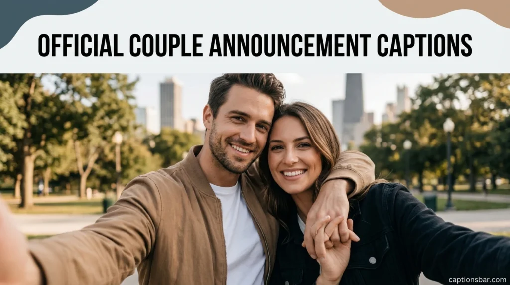 Official Couple Announcement Captions