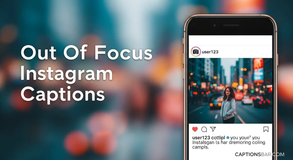 Out Of Focus Instagram Captions