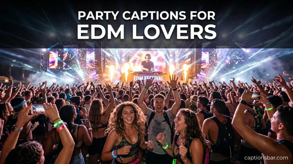 Party Captions for EDM Lovers