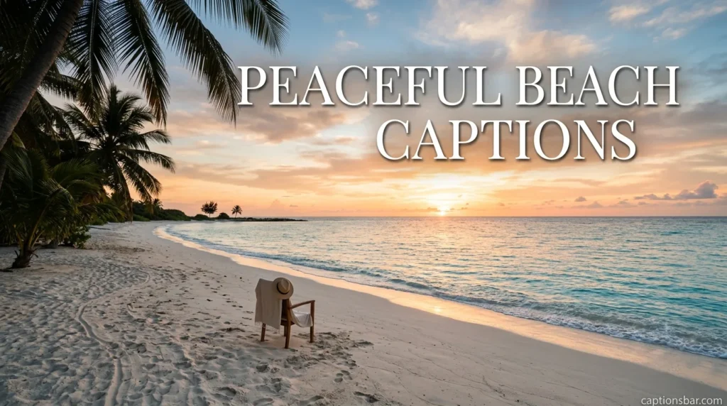 Peaceful Beach Captions