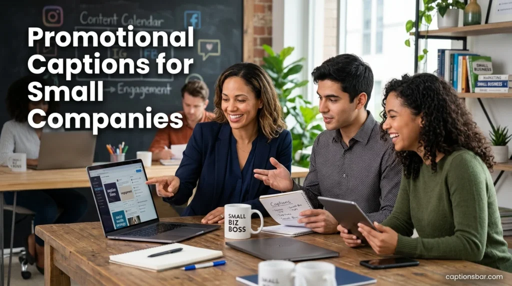 Promotional Captions for Small Companies
