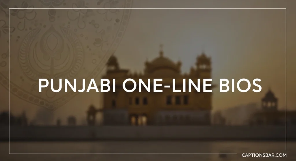 Punjabi One-Line Bios