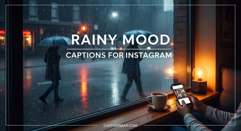 Rainy Mood Captions for Instagram