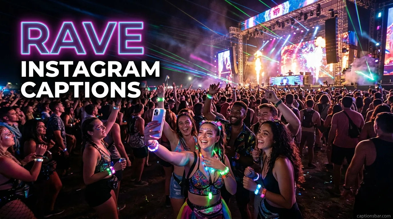 Rave Instagram Captions
