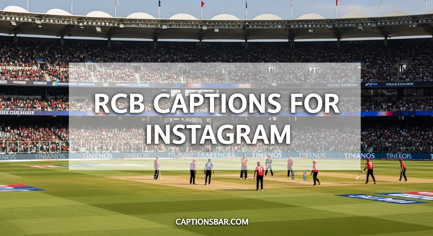 RCB Captions for Instagram