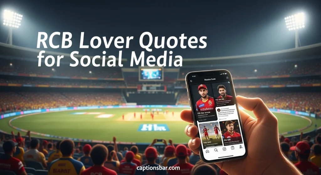 RCB Lover Quotes for Social Media