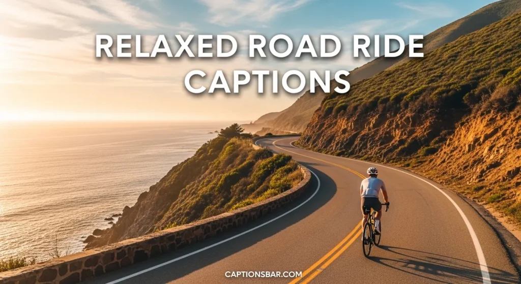 Relaxed Road Ride Captions