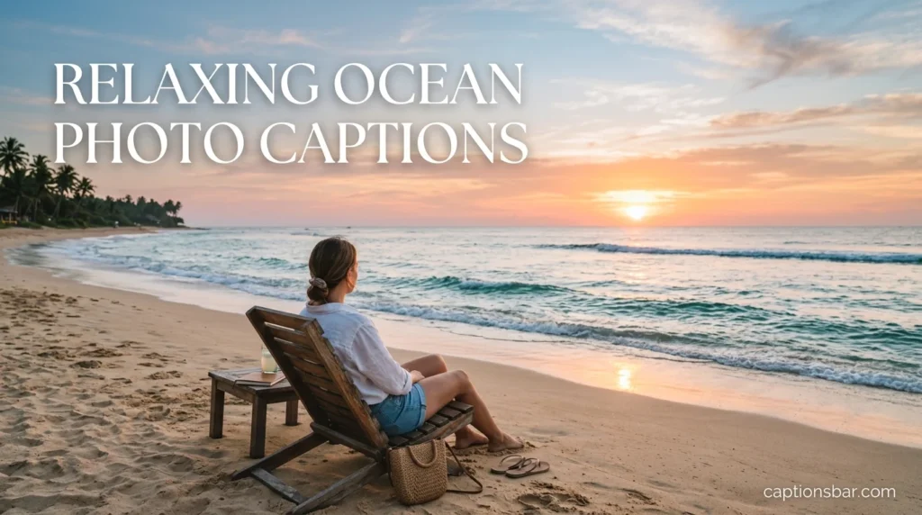 Relaxing Ocean Photo Captions