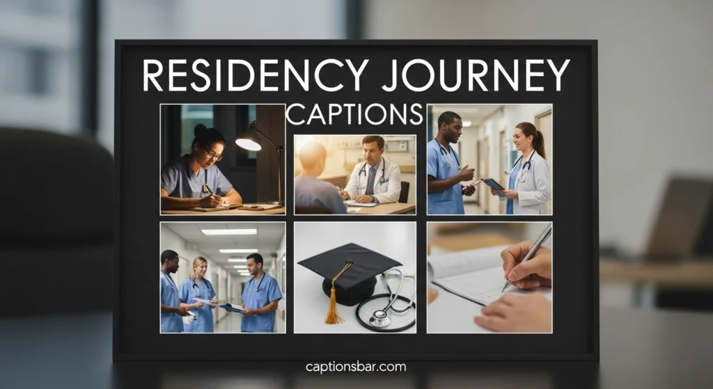 Residency Journey Captions