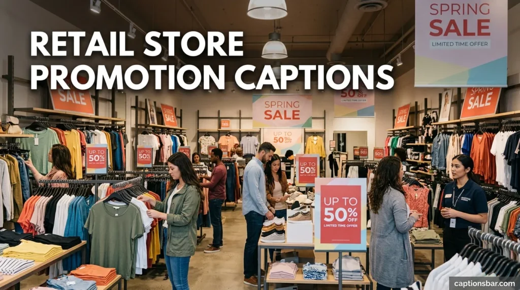 Retail Store Promotion Captions