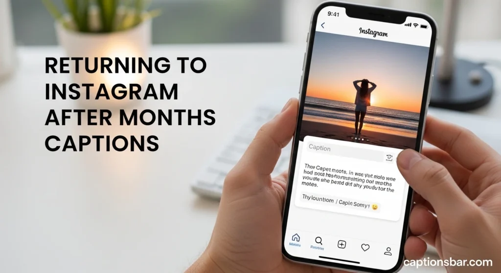 Returning to Instagram After Months Captions