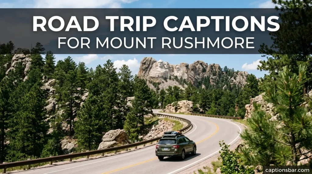 Road Trip Captions for Mount Rushmore