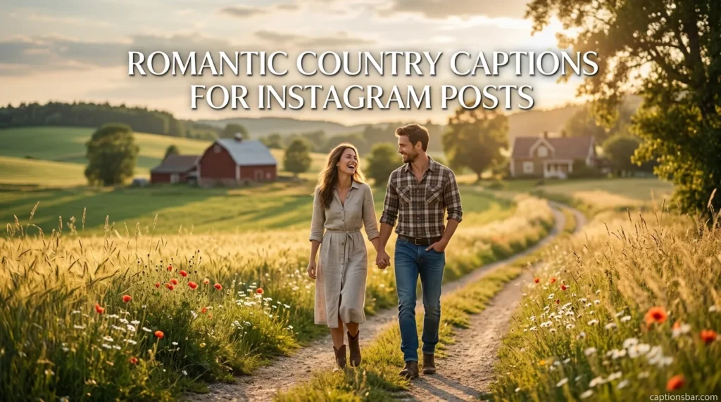 Romantic Country Captions for Instagram Posts