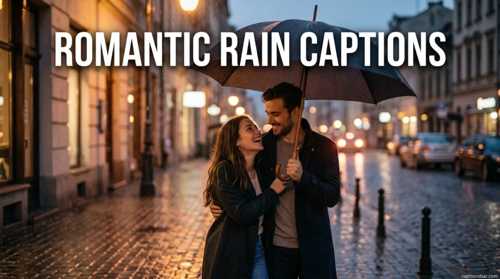 Romantic Rain Captions