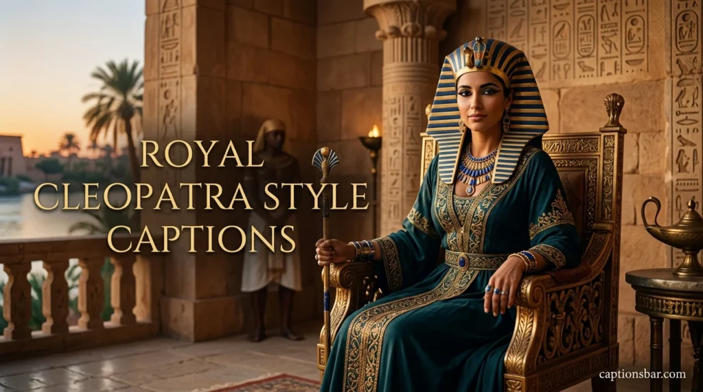 Royal Cleopatra Style Captions