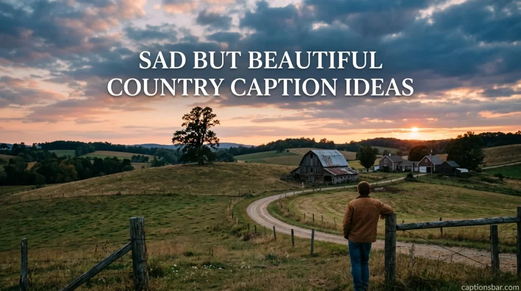 Sad but Beautiful Country Caption Ideas