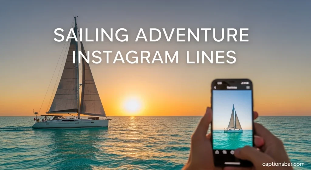 Sailing Adventure Instagram Lines