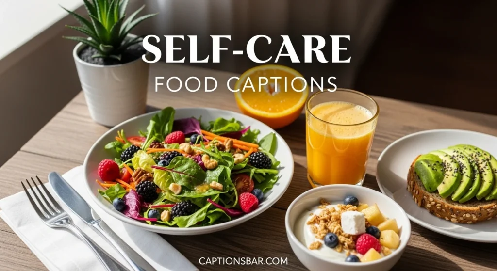 Self-Care Food Captions