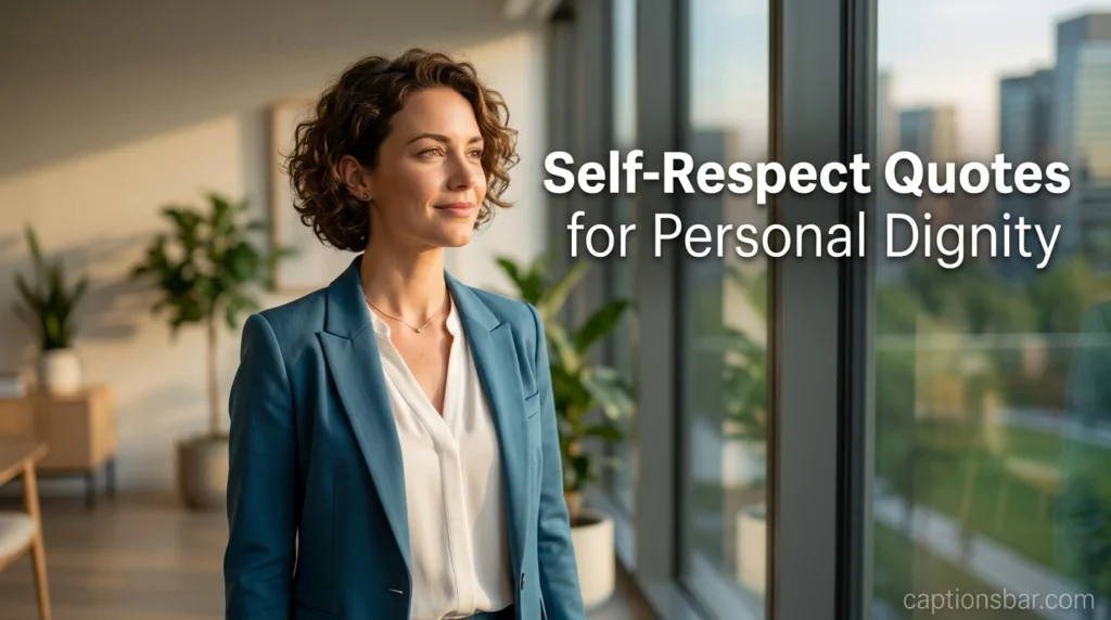 Self-Respect Quotes for Personal Dignity