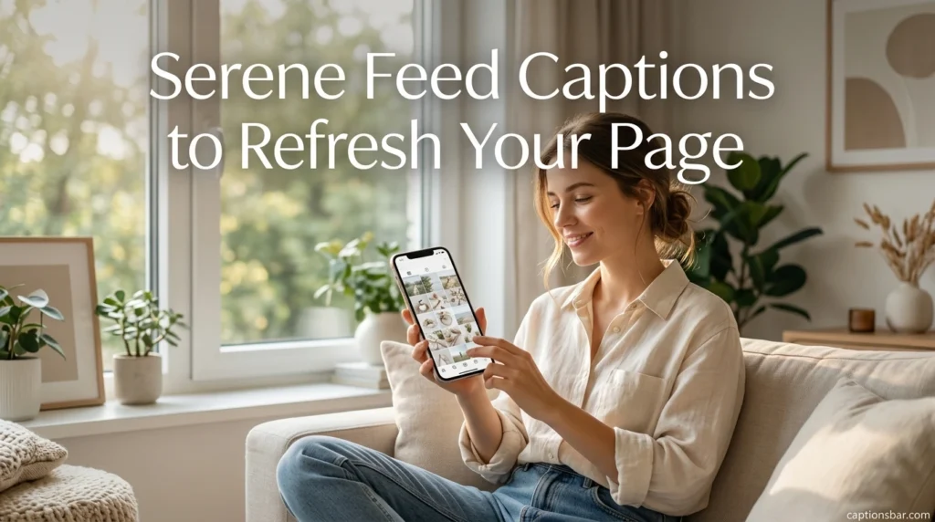 Serene Feed Captions to Refresh Your Page