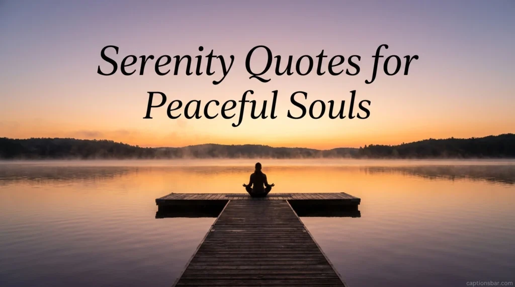 Serenity Quotes for Peaceful Souls