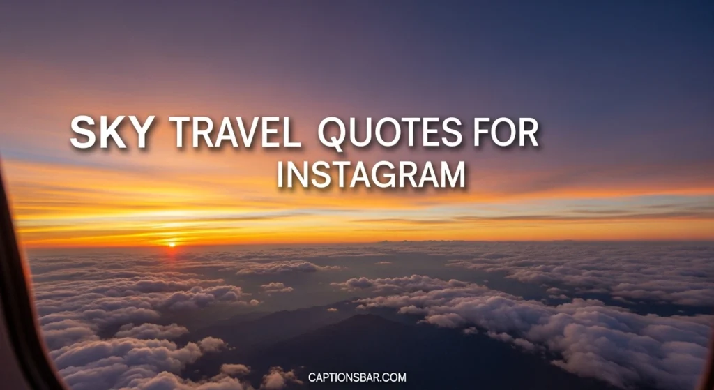 Sky Travel Quotes for Instagram