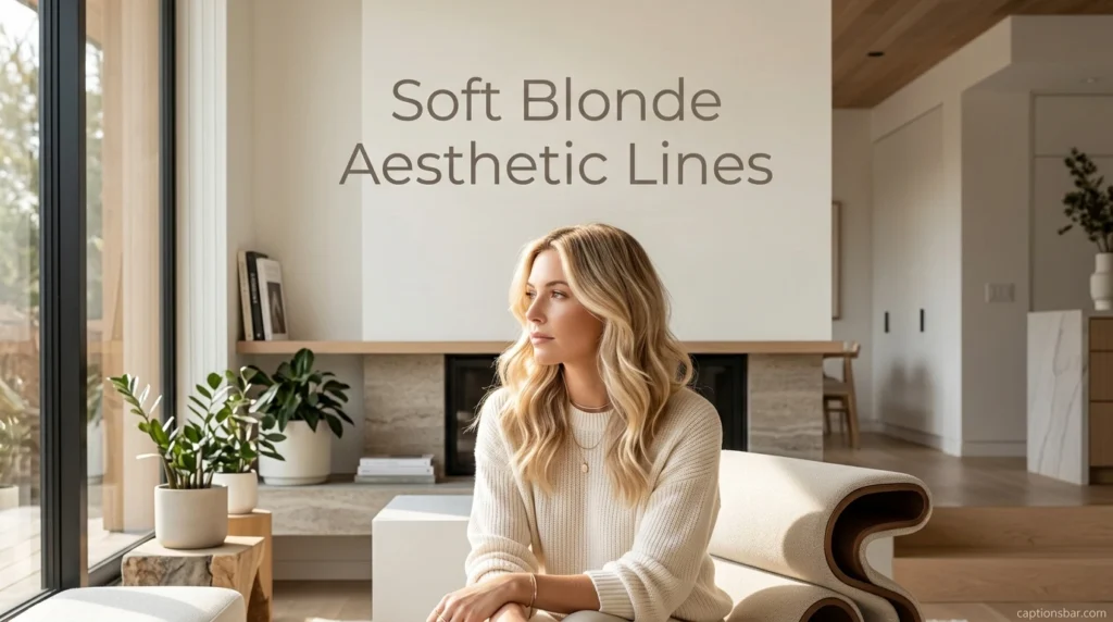 Soft Blonde Aesthetic Lines