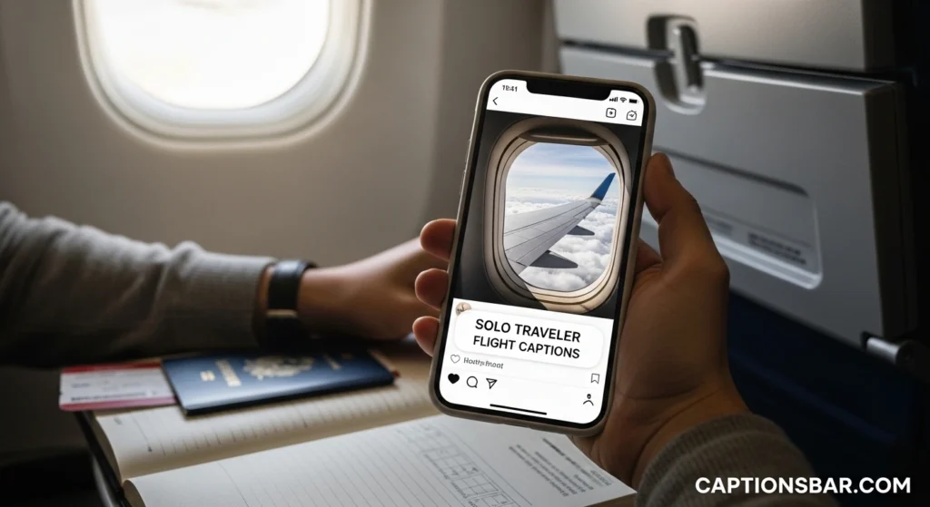 Solo Traveler Flight Captions