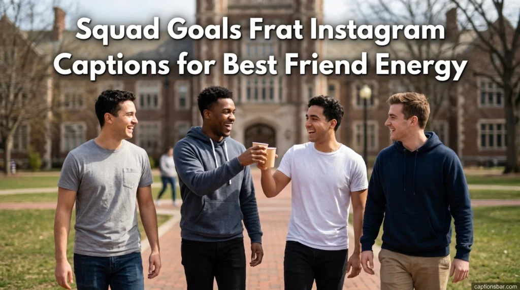 Squad Goals Frat Instagram Captions for Best Friend Energy