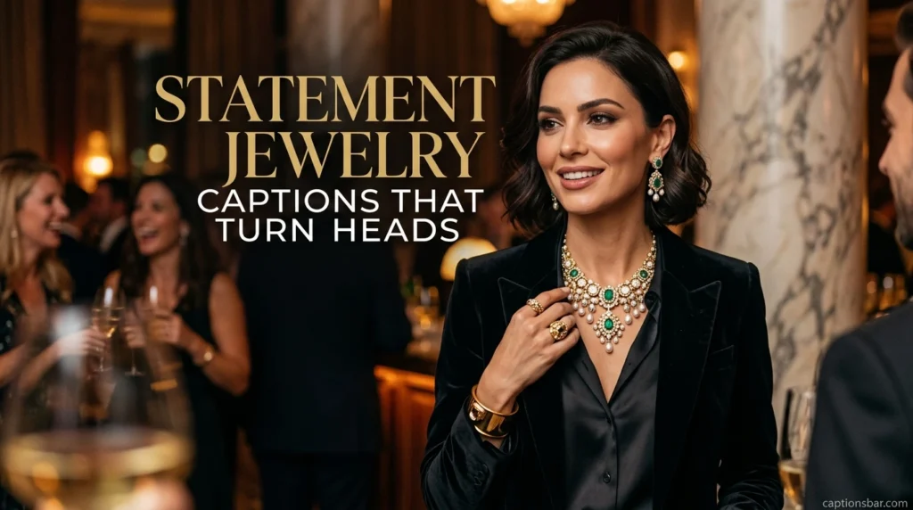 Statement Jewelry Captions That Turn Heads