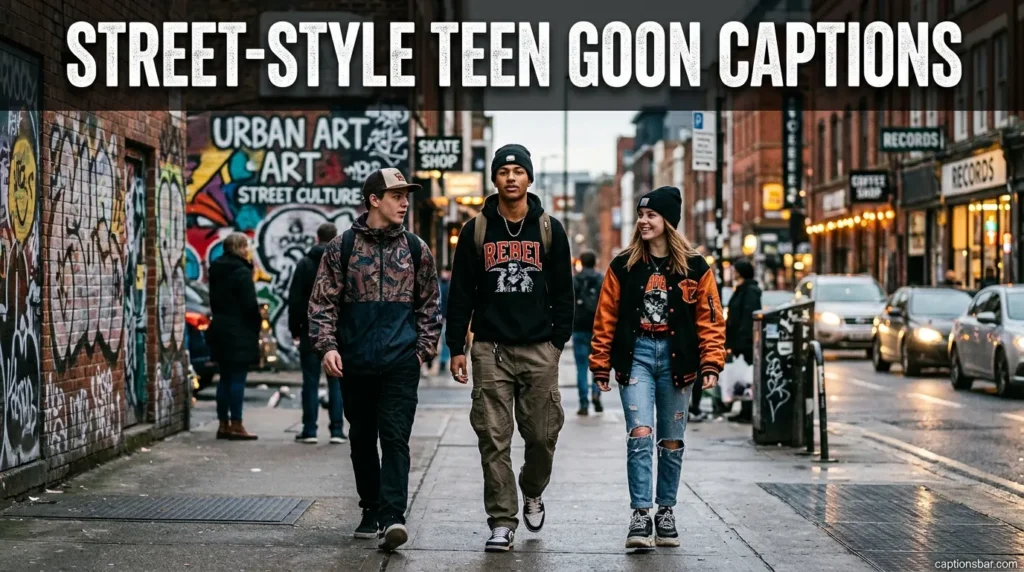 Street-Style Teen Goon Captions