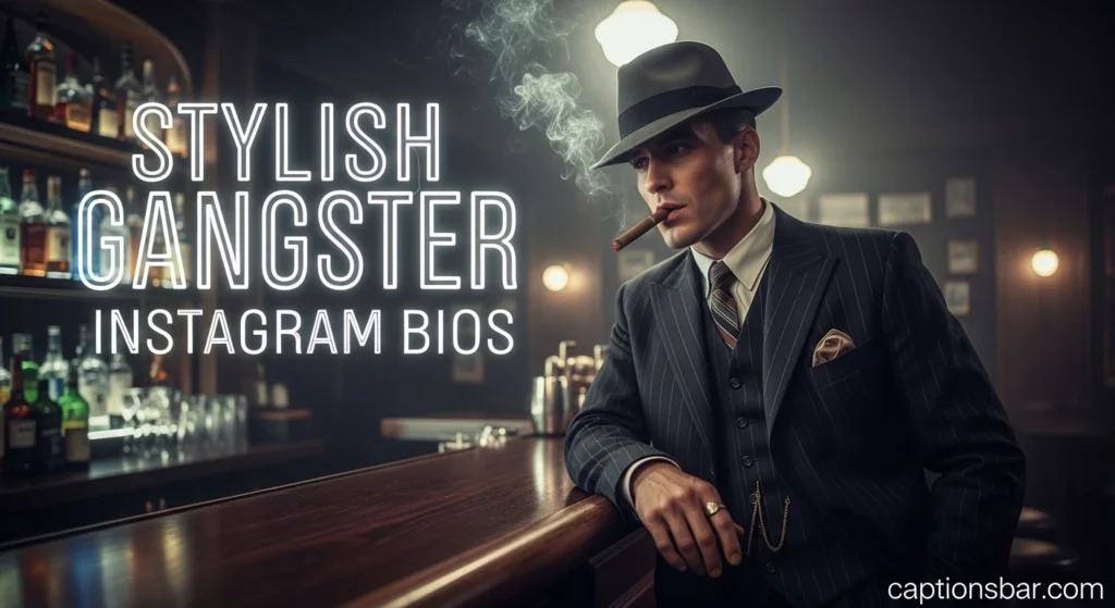 Stylish Gangster Instagram Bios