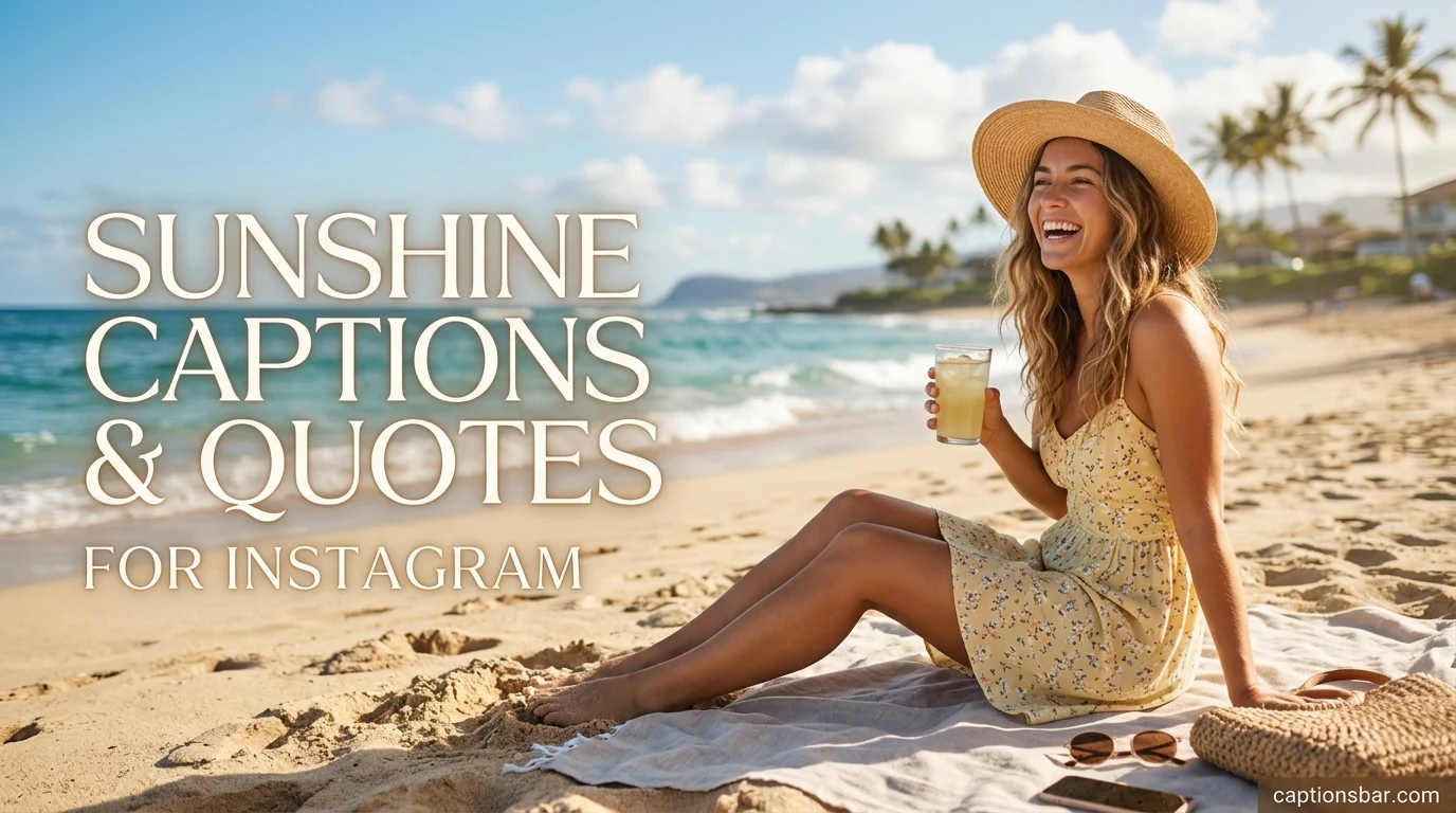 Sunshine Captions & Quotes for Instagram